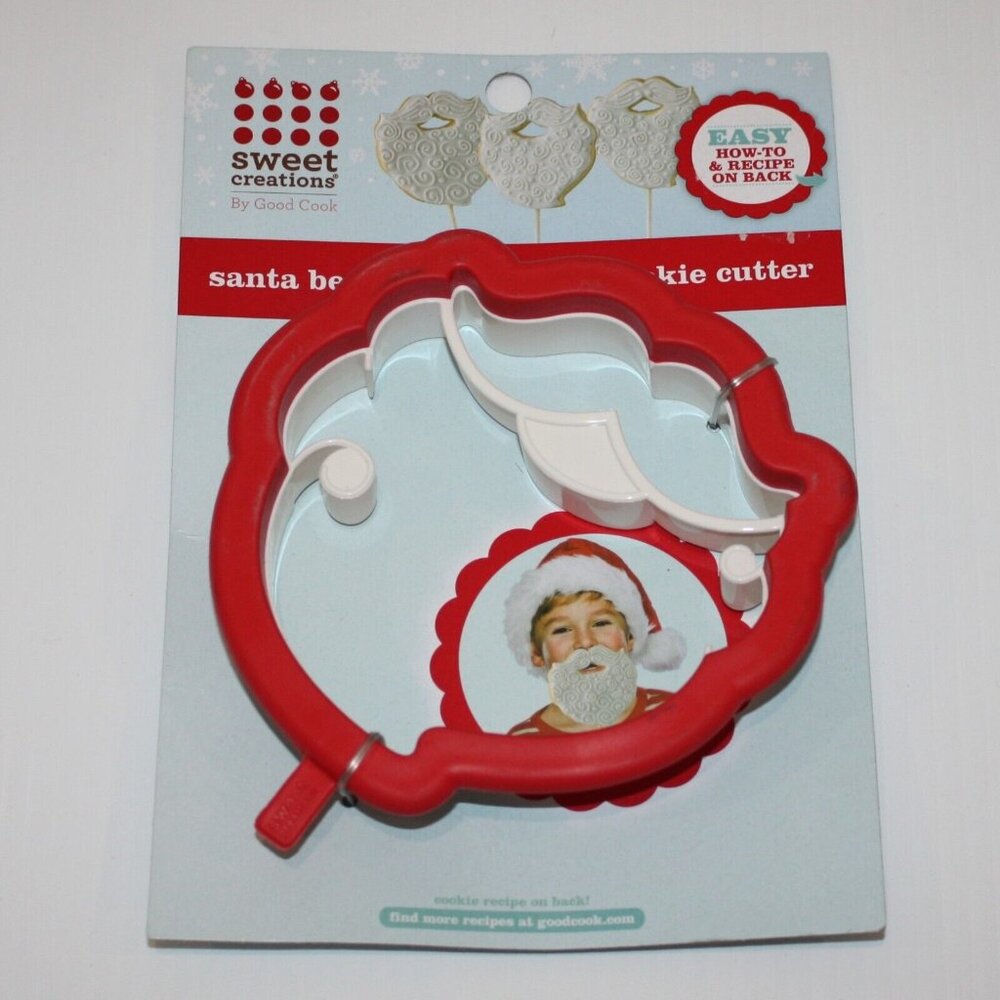 Sweet Creations by Good Cook Santa Beard Cookie Cutter New in Package